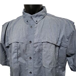 Excurzion Shirt Mens XXLarge Blue Button Down Vented Fishing Hiking Outdoor
